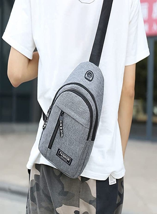 AG E-Com Small Crossbody Chest Bag Sling Bag Water Resistant Purse One Strap Travel Bag for Men Women Boys With Earphone Hole - Image 5